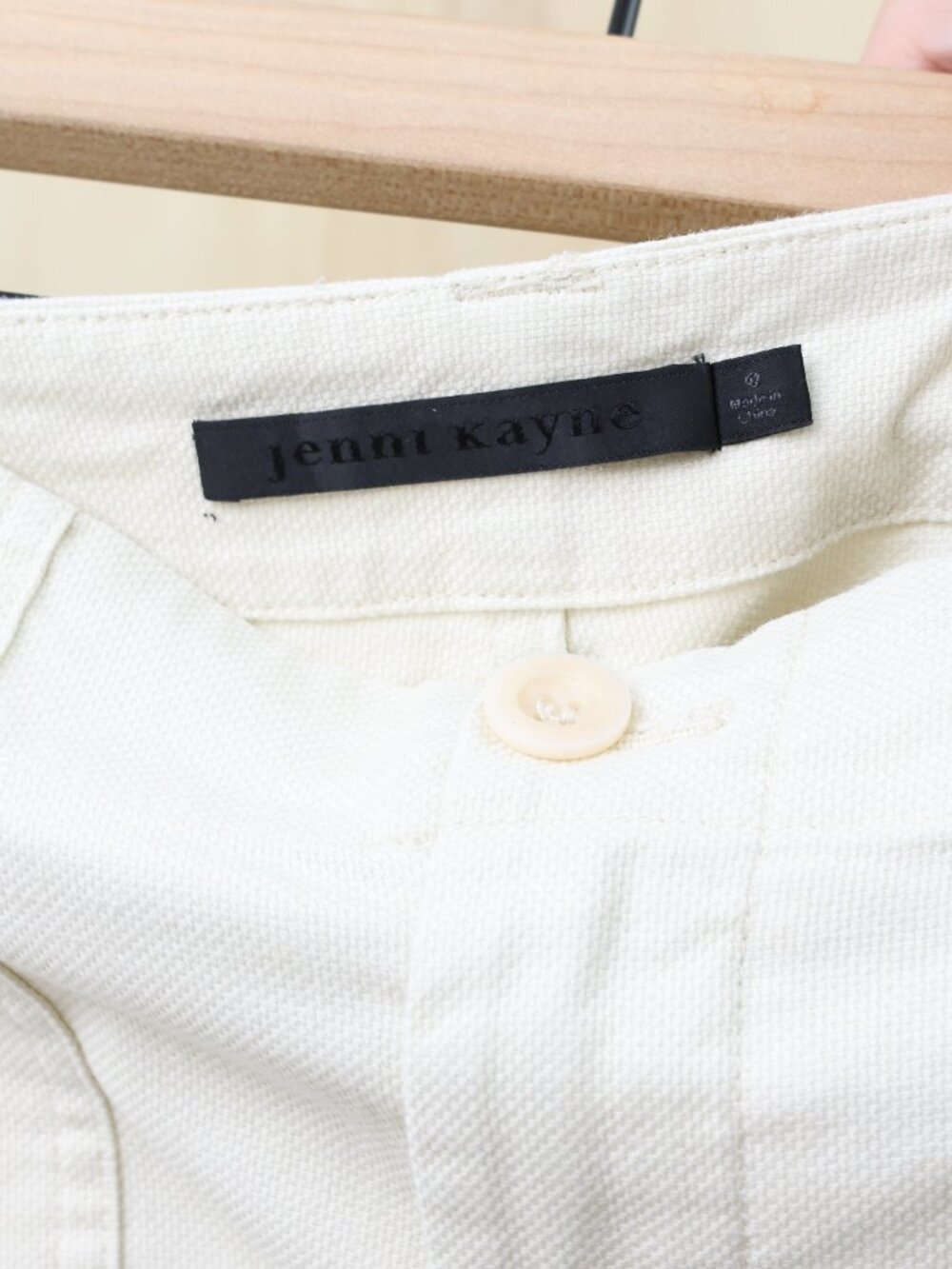 Jenni Kayne Cotton Linen Ranger Trousers Cream Size 0 - Picture 4 of 4